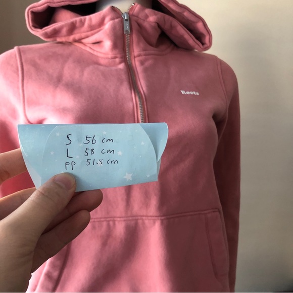 Roots Pink Hoodie with Half Zip - Picture 7 of 8